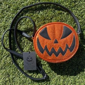 love pain and stitches mini pumpkin bag
